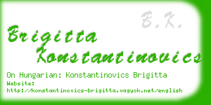 brigitta konstantinovics business card